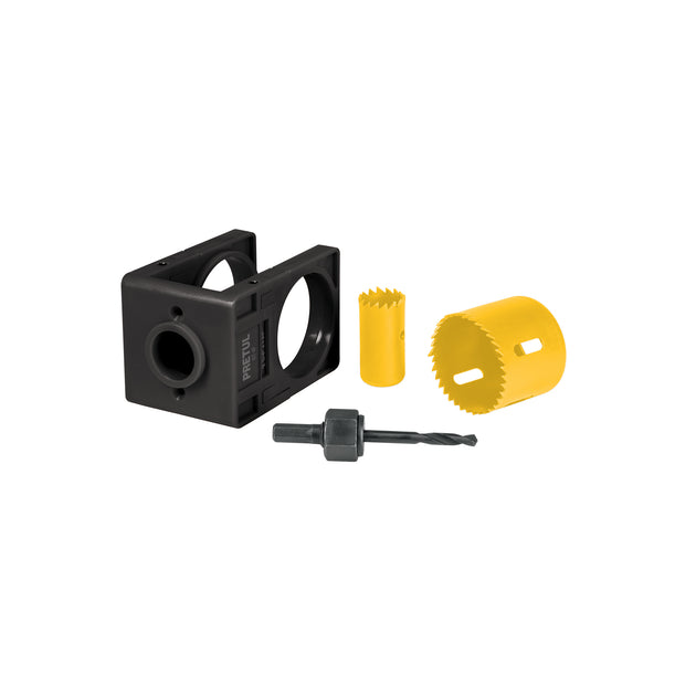 KIT-4P Juego de 4 piezas para instalar cerraduras, Pretul