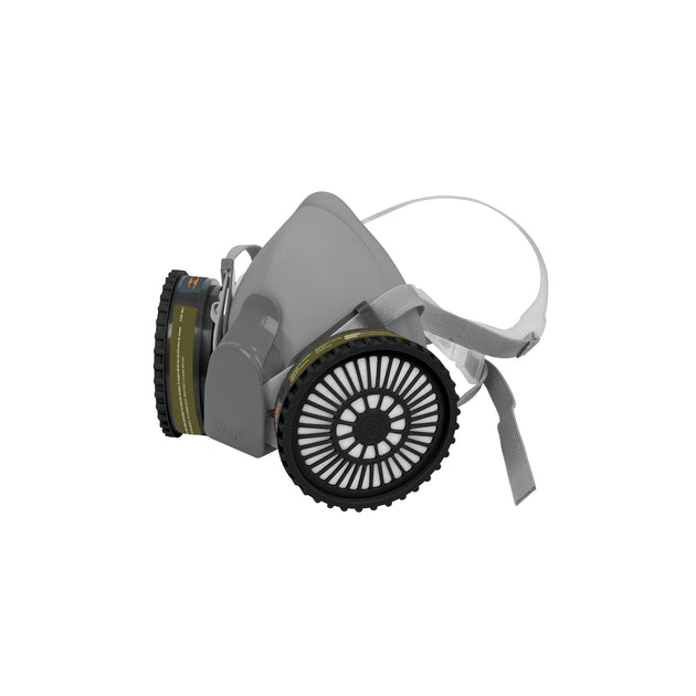 KIT-RES-MU Kit respirador profesional con cartuchos multigas, Truper