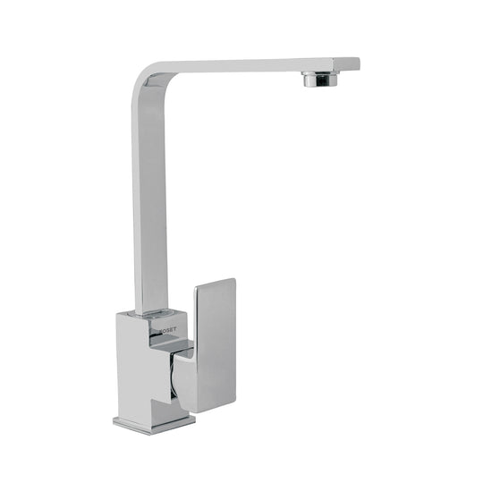 KUF-83 Monomando cuello alto para fregadero, cromo, FOSET KUBO