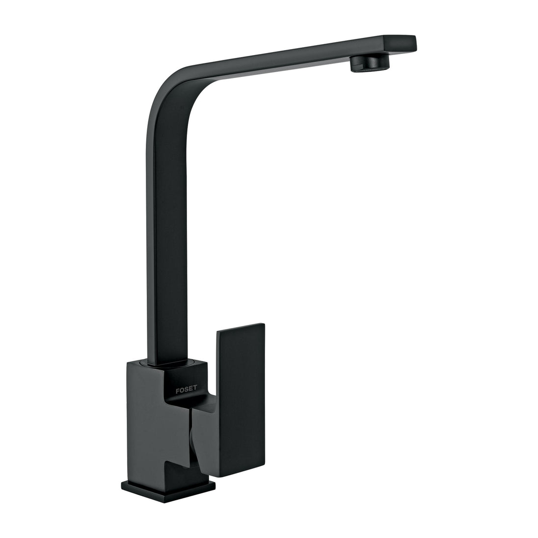 KUF-83M Monomando cuello alto para fregadero, negro, FOSET KUBO