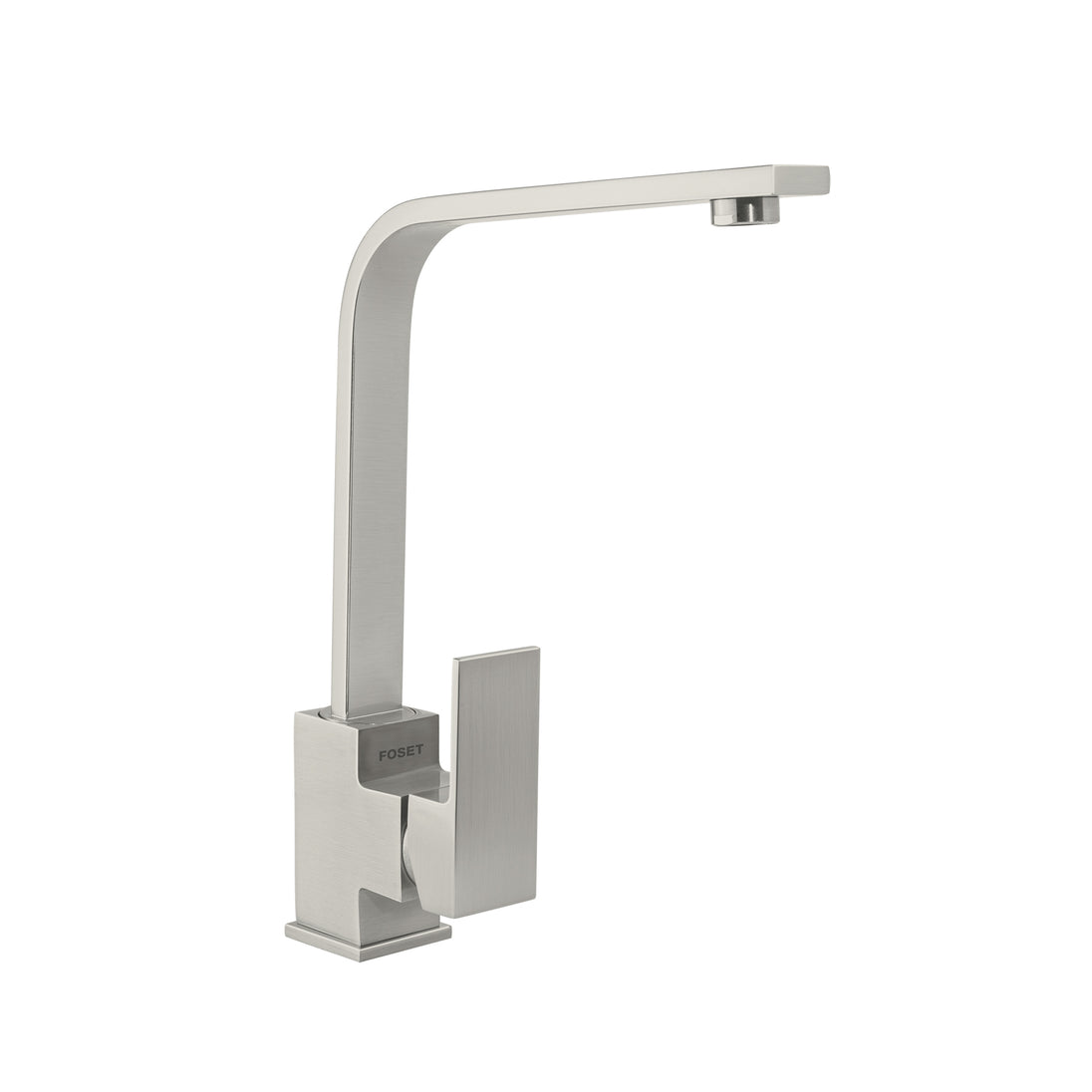 KUF-83N Monomando cuello alto para fregadero, satín, FOSET KUBO