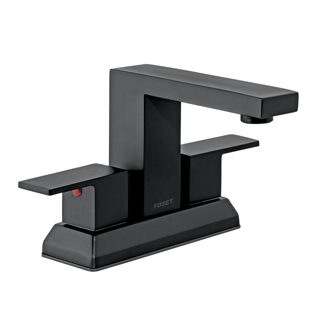 KUM-43M Mezcladora para lavabo 4", negro, FOSET KUBO