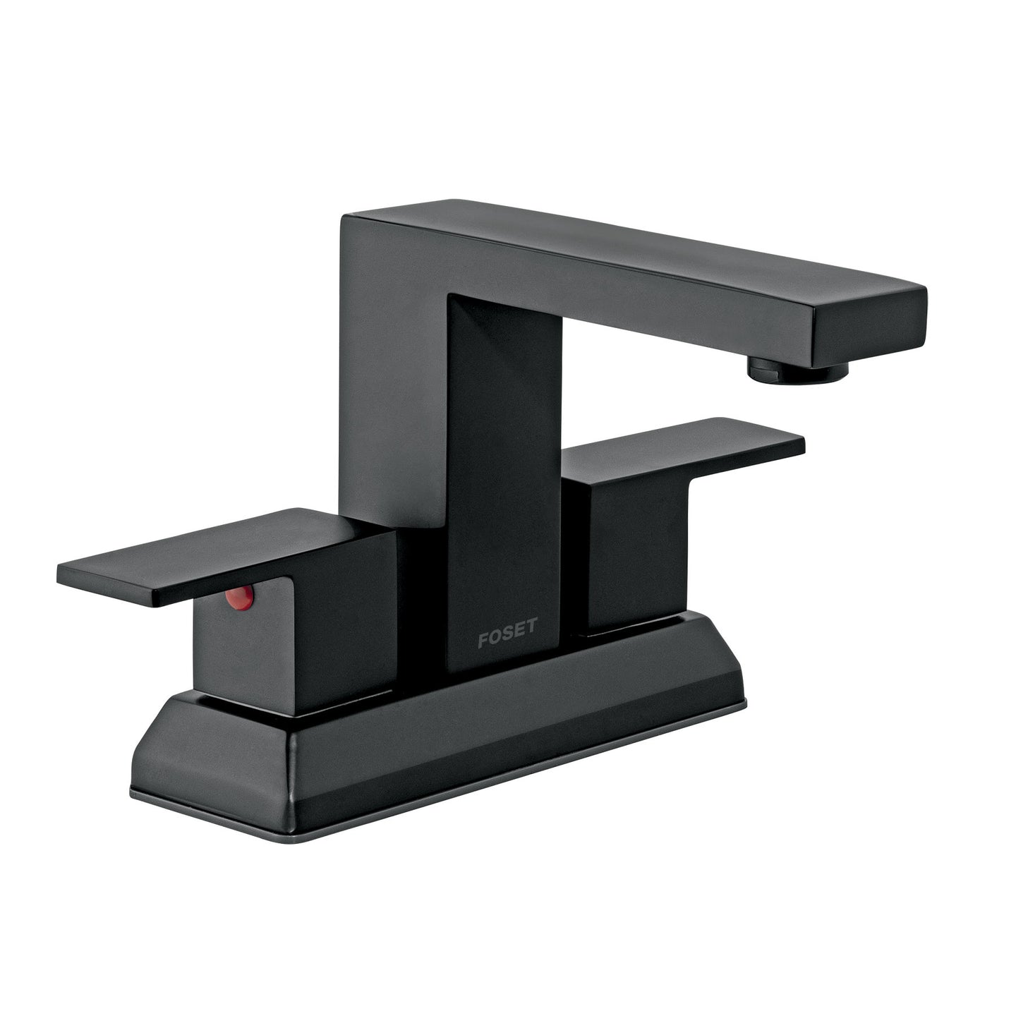KUM-43M Mezcladora para lavabo 4", negro, FOSET KUBO
