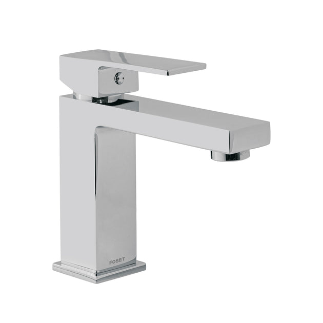 KUM-45 Monomando corto para lavabo, cromo, FOSET KUBO