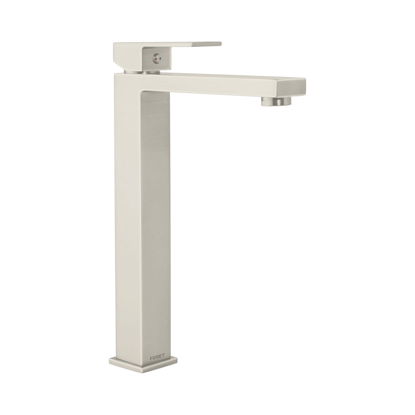 KUM-46N Monomando alto para lavabo, satín, FOSET KUBO