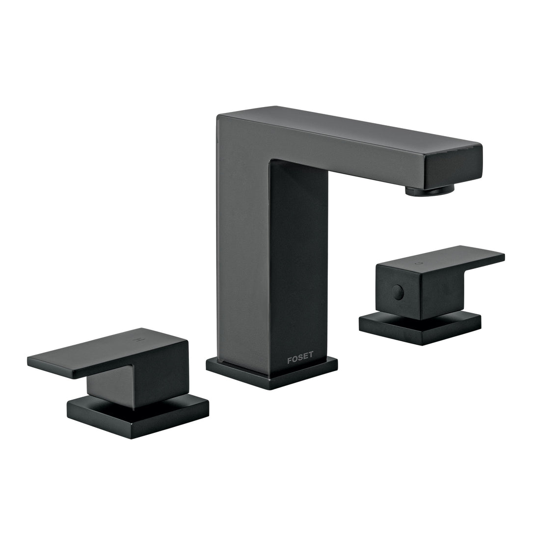 KUM-91M Mezcladora para lavabo taladros separados, negro, FOSET KUBO