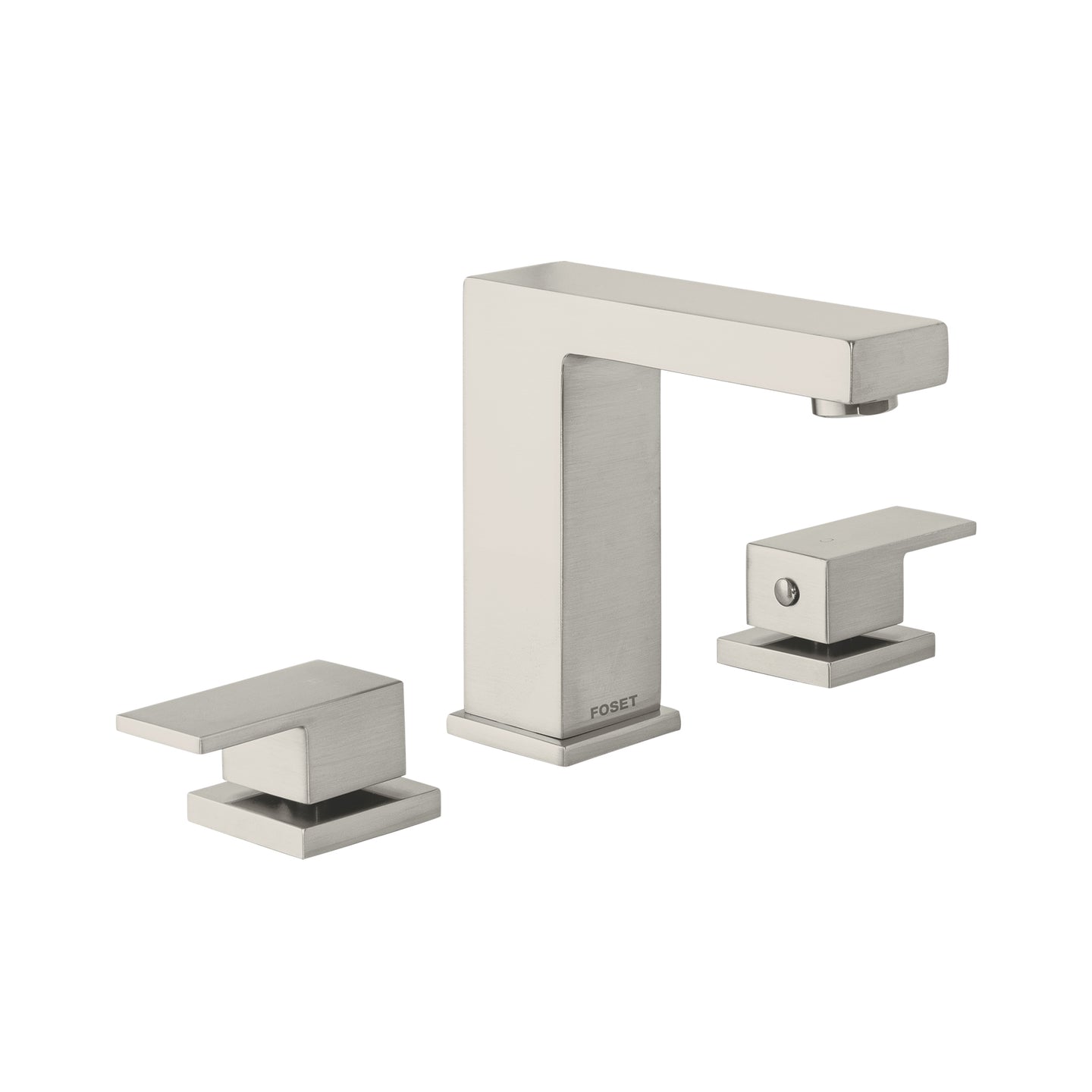 KUM-91N Mezcladora para lavabo taladros separados, satín, FOSET KUBO
