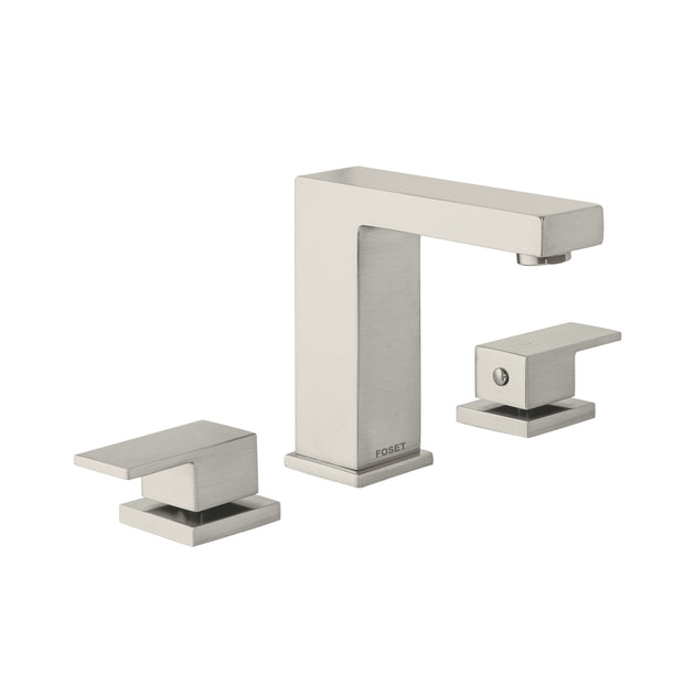 KUM-91N Mezcladora para lavabo taladros separados, satín, FOSET KUBO