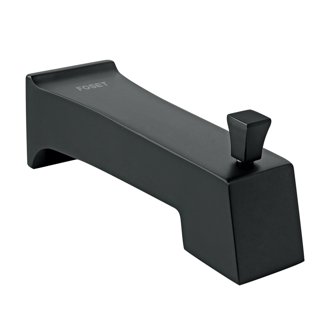 KUR-51M Salida de tina con desviador, negro, FOSET KUBO