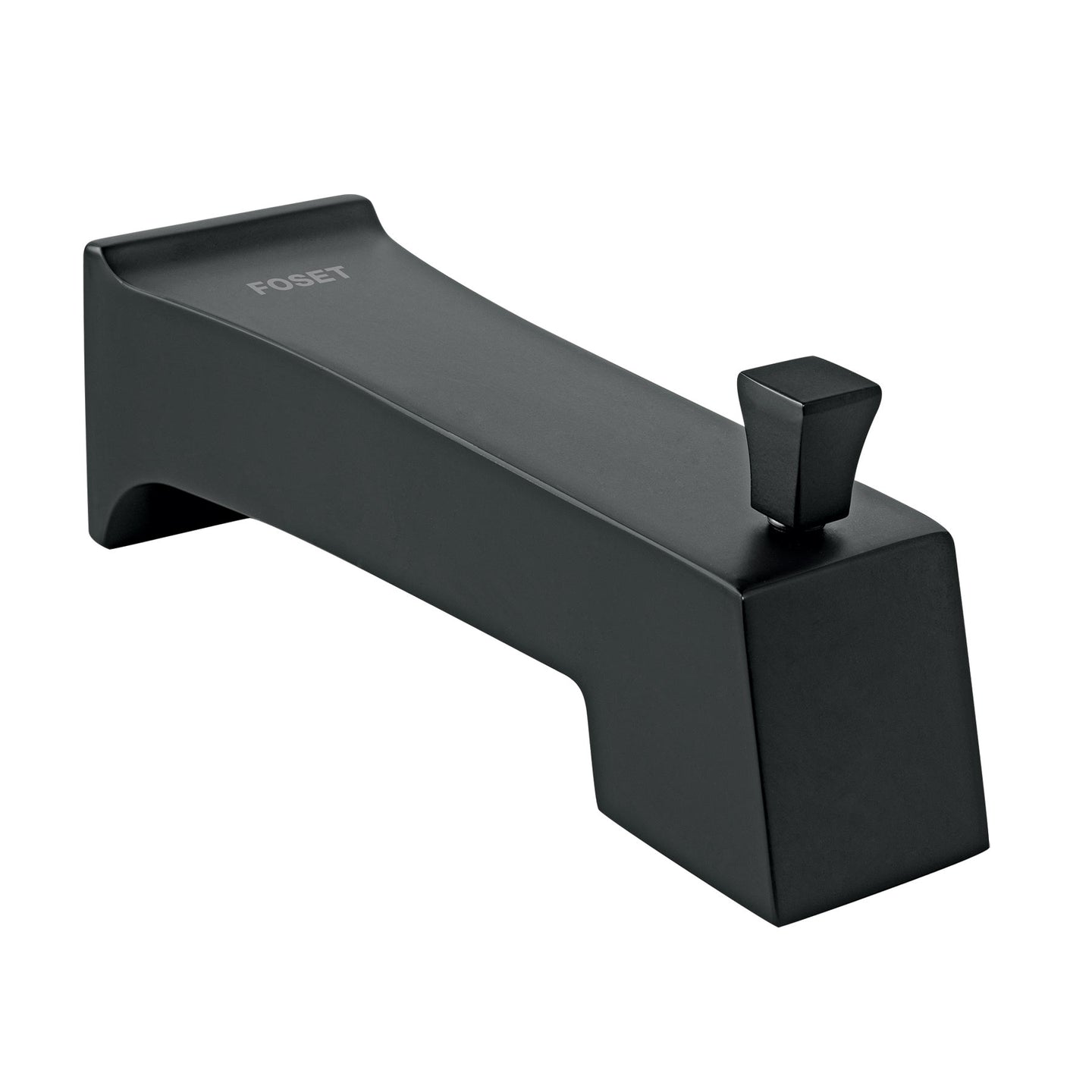 KUR-51M Salida de tina con desviador, negro, FOSET KUBO