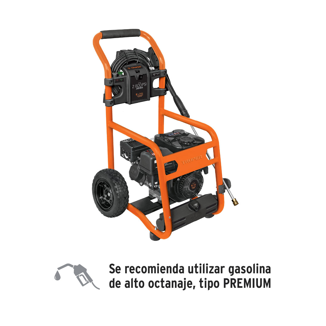 LAGAS-2800 Hidrolavadora con motor a gasolina, 2,800 PSI, Truper