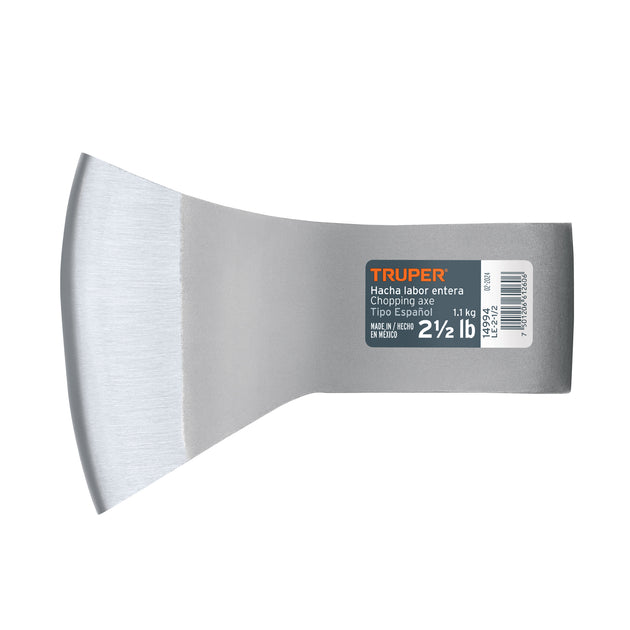 LE-2-1/2 Hacha labor entera 2-1/2 lb, sin mango, TRUPER