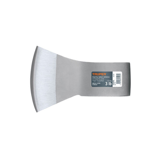 LE-3 Hacha labor entera 3 lb, sin mango, TRUPER