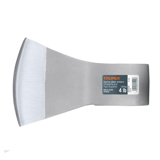 LE-4 Hacha labor entera 4 lb, sin mango, TRUPER