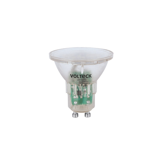 LED-103TC Lámpara trans. de LED 3 W MR16 base GU10 luz cálida, blíster