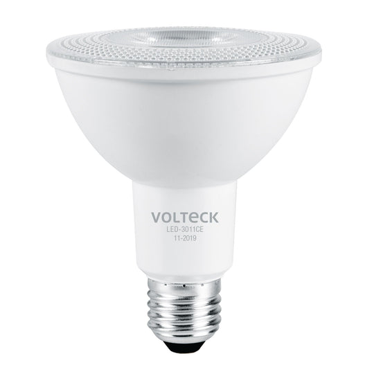 LED-3011CE Foco LED 11 W tipo PAR30, 3000K blanca cálida, VOLTECK
