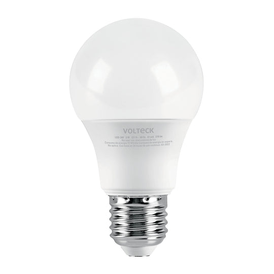 LED-30F Foco LED 3W (25W) A19, 6500K blanca fría, 270 lm, blíster