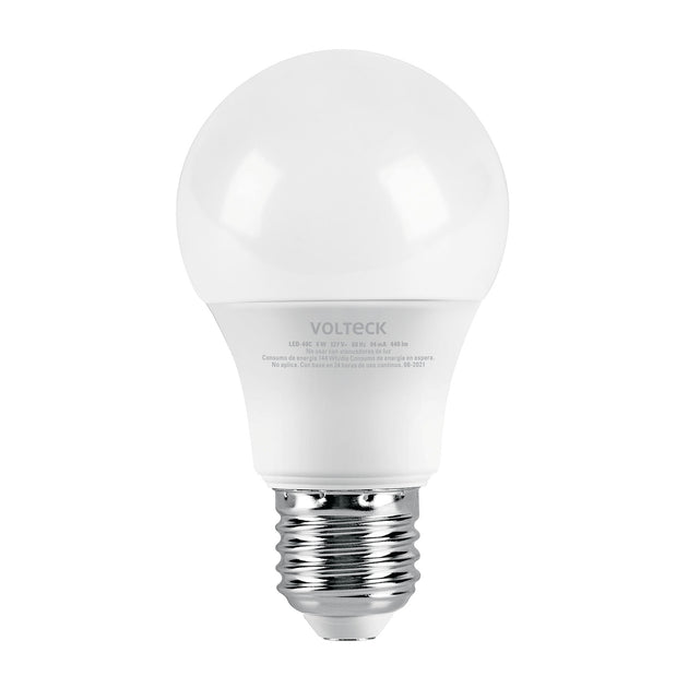 LED-40C Foco LED 6W (40W) A19, 3000K blanca cálida, 440 lm, blíster