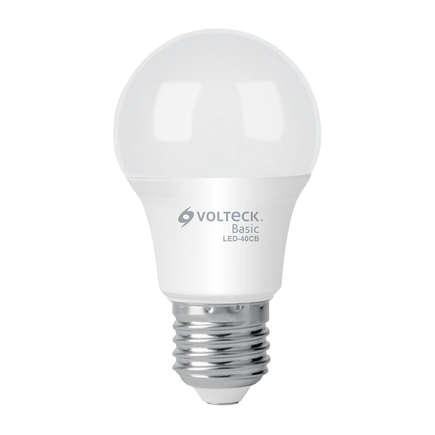 LED-40CB Foco LED 6W (40W) A19, 3000K blanca cálida, 570 lm, BASIC