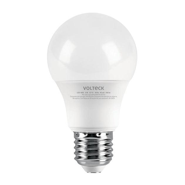 LED-40FC Foco LED 6W (40W) A19, 6500K blanca fría, 440 lm, caja