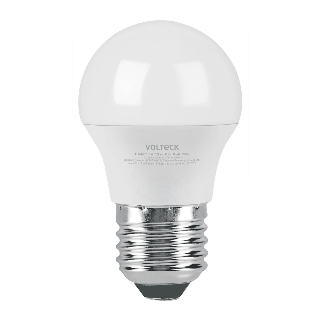 LED-40GC Foco LED 6W (40W) G45, 3000K blanca cálida, 550 lm, blíster