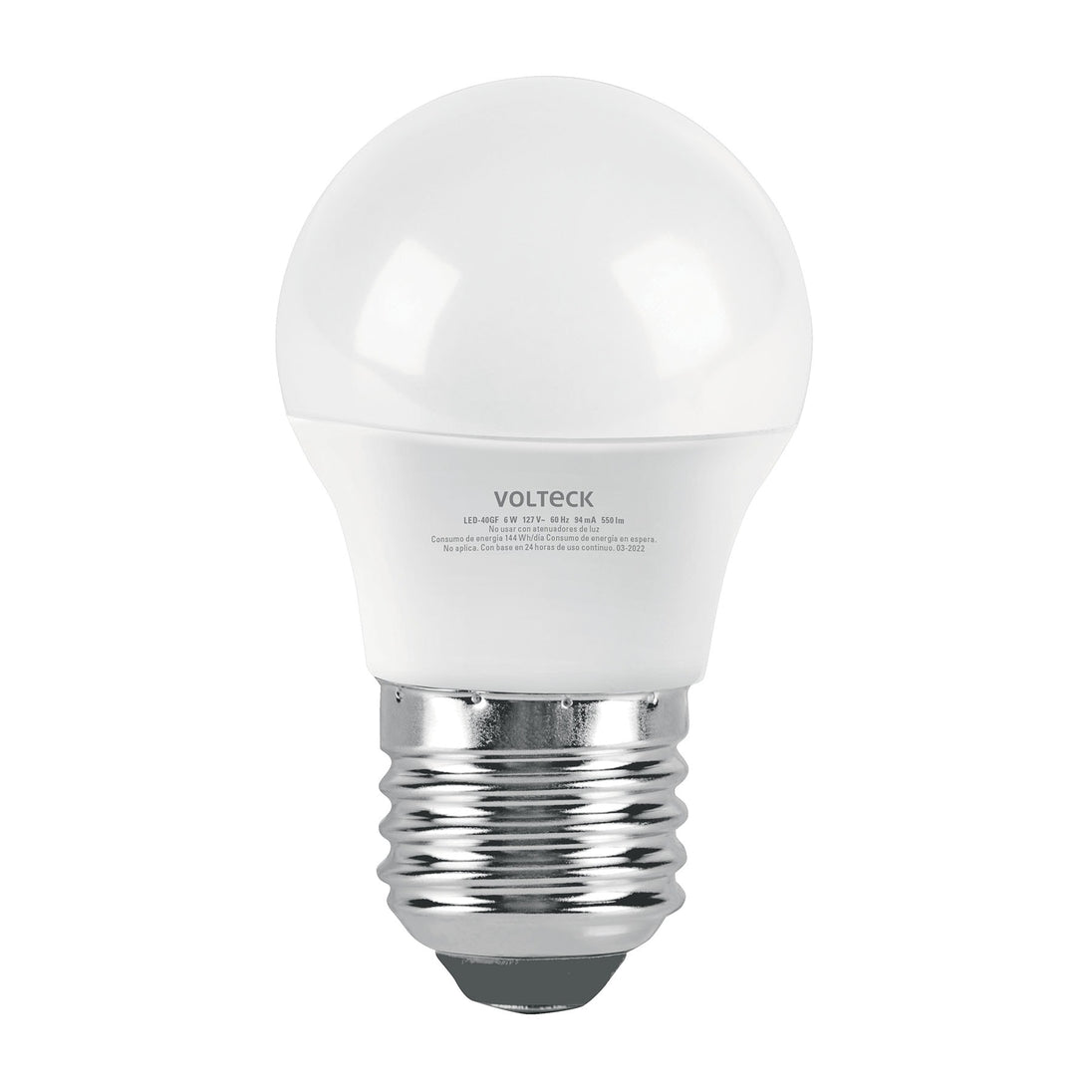 LED-40GF Foco LED 6W (40W) G45, 6500K blanca fría, 550 lm, blíster