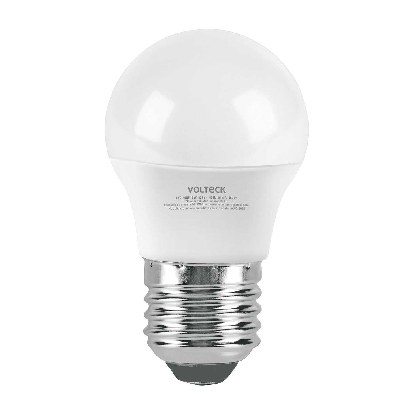 LED-40GF Foco LED 6W (40W) G45, 6500K blanca fría, 550 lm, blíster