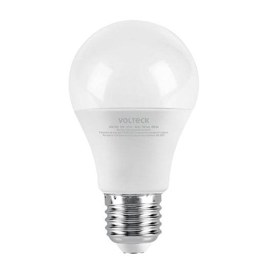LED-60C Foco LED 9W (60W) A19, 3000K blanca cálida, 800 lm, blíster