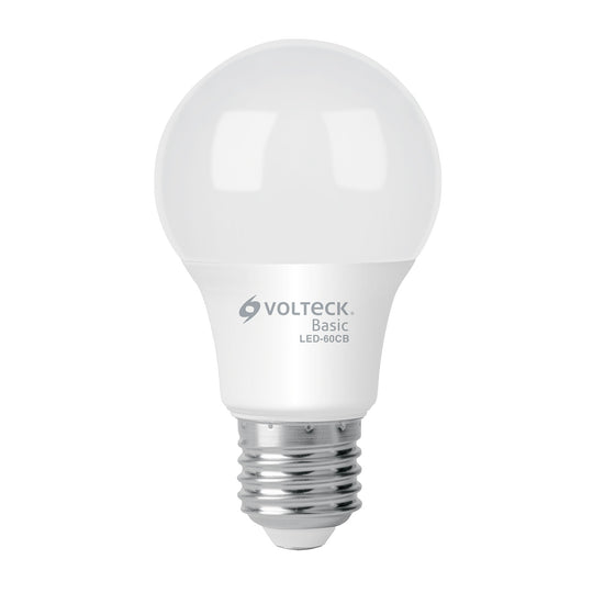 LED-60CB Foco LED 8W (60W) A19, 3000K blanca cálida, 790 lm, BASIC