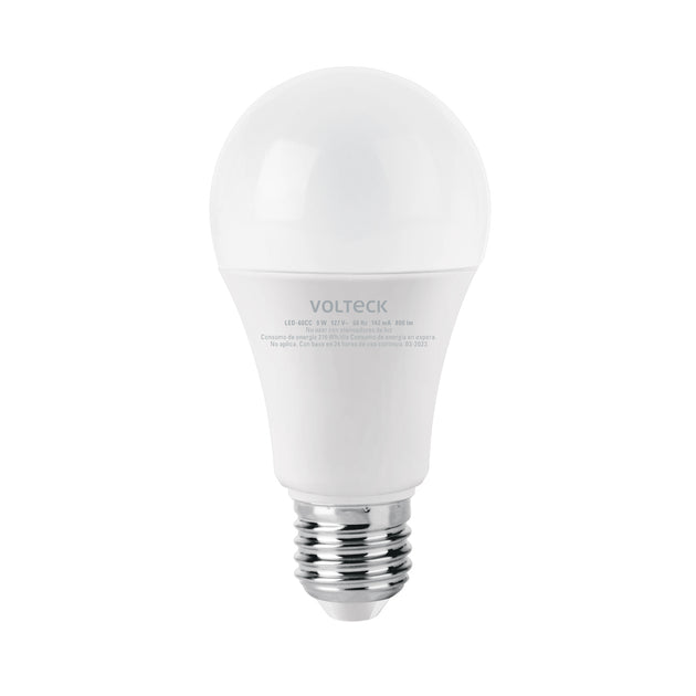 LED-60CC Foco LED 9W (60W) A19, 3000K blanca cálida, 800 lm, caja