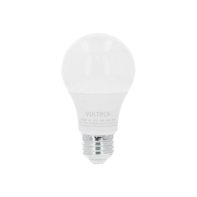 LED-60DC Foco LED 9W (60W) A19 3000K blanca cálida atenuable, VOLTECK
