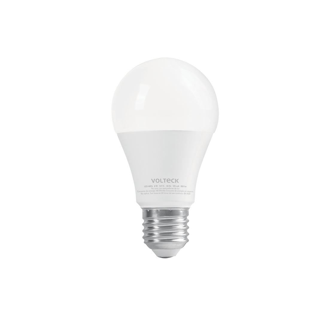 LED-60FA Foco LED 8W (60W) A19 6500K 3 niveles de luminosidad VOLTECK