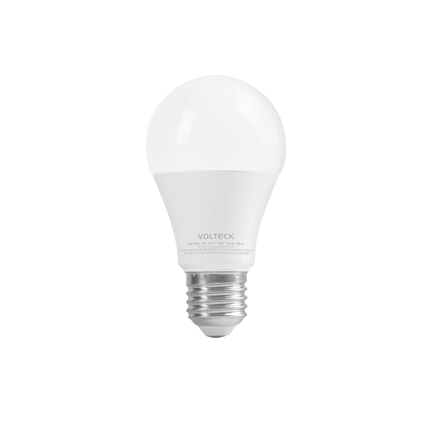 LED-60FA Foco LED 8W (60W) A19 6500K 3 niveles de luminosidad VOLTECK