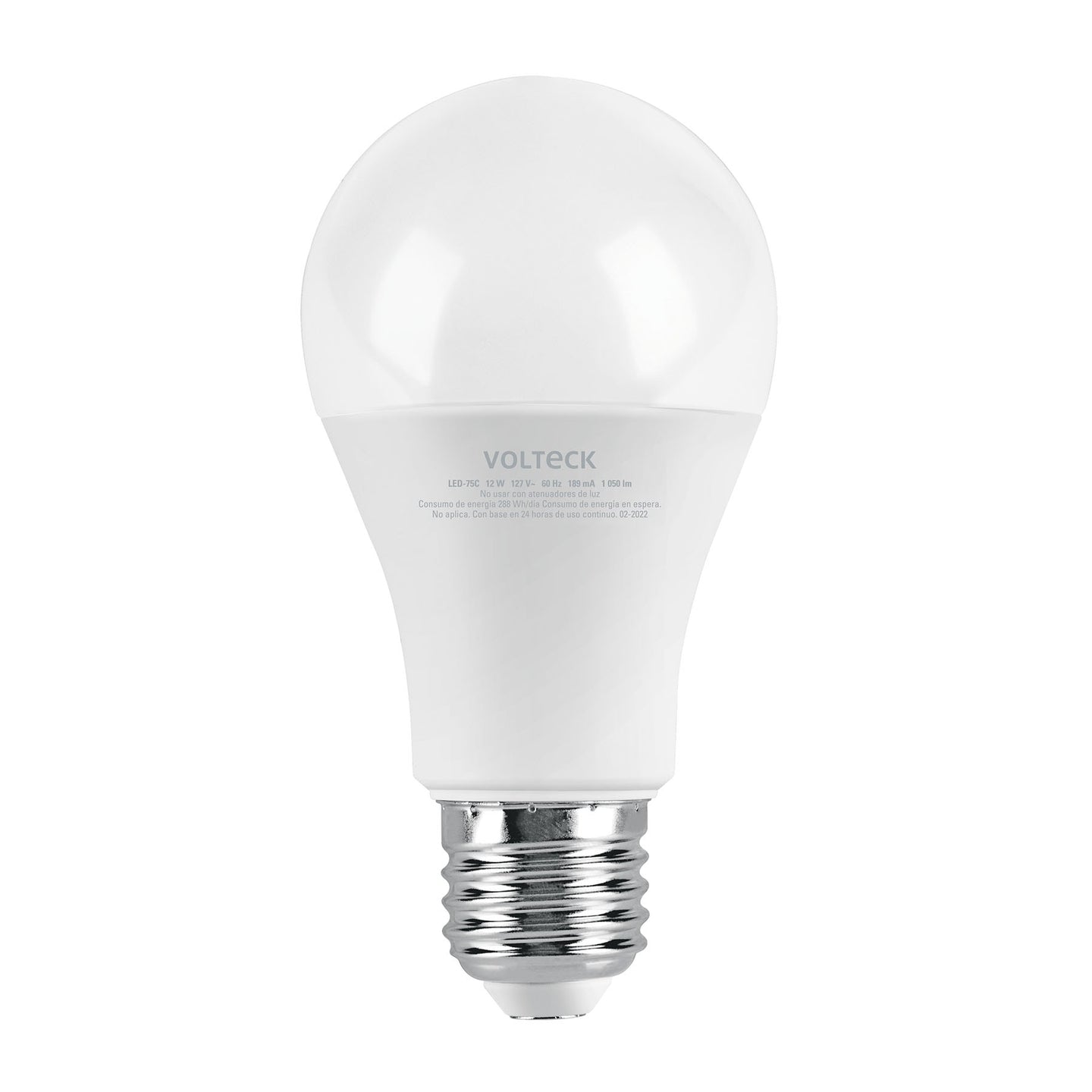 LED-75C Foco LED 12W (75W) A19, 3000K blanca cálida, 1050lm, blíster