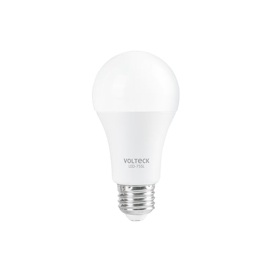 LED-75SL Foco LED 10W (75W) A19, sensor de luz, 6500K, VOLTECK