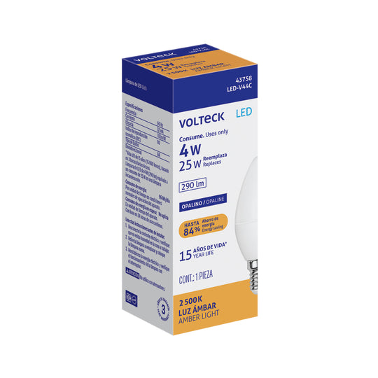 Bombilla LED Volteck Vela E14 25W Eq. 15000h LED-V44C