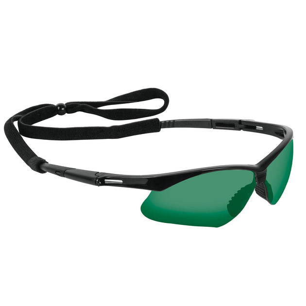 LESP-S5 Lentes seguridad verde antiempaño c/cordón ajustable, Sport