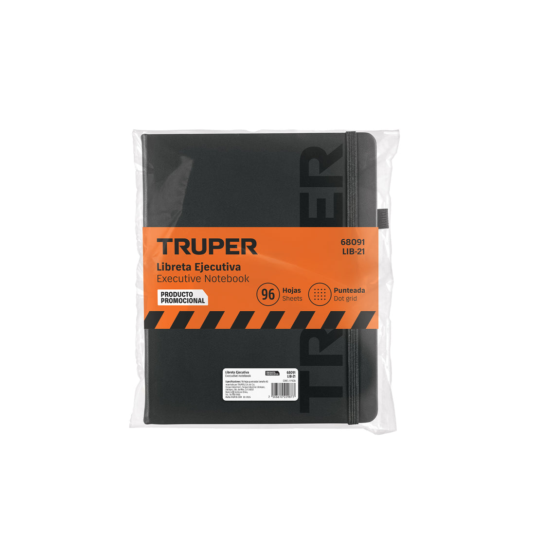 Libreta Ejecutiva Truper LIB-21 96 Hojas Punteadas Portaplumas
