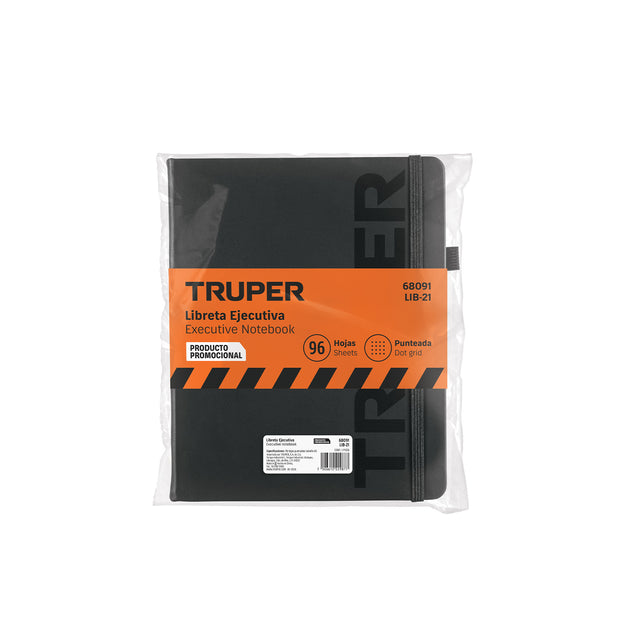 Libreta Ejecutiva Truper LIB-21 96 Hojas Punteadas Portaplumas