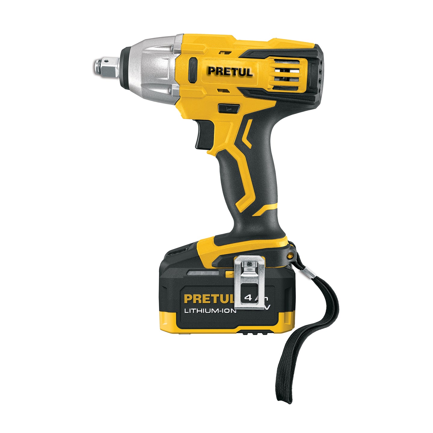 LIMI-20P Llave de impacto 1/2", 20V, 155 lb/ft, 1 batería 4Ah, PRETUL