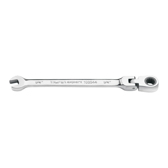 LL-2008XF Llave combinada con matraca 1/4" flexible, Expert