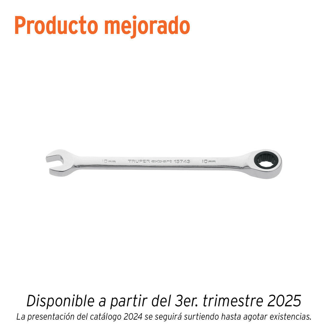 LL-2010MX Llave combinada con matraca 10 mm x 154 mm largo, Expert