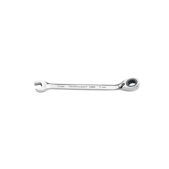 LL-2011MXR Llave combinada matraca reversible 11mmx160 mm largo, Expert