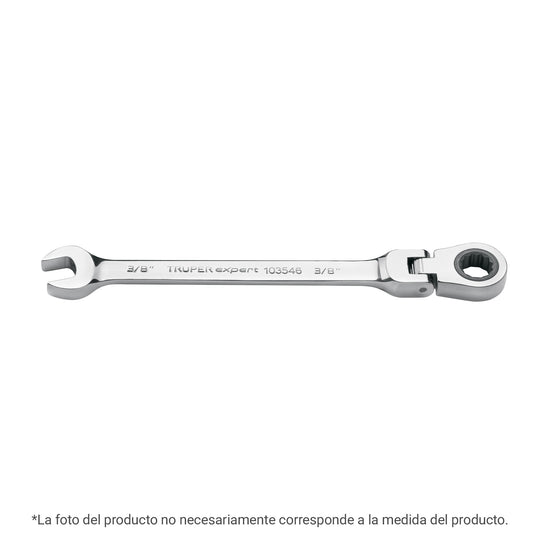 LL-2013MXF Llave combinada con matraca 13 mm flexible, Expert