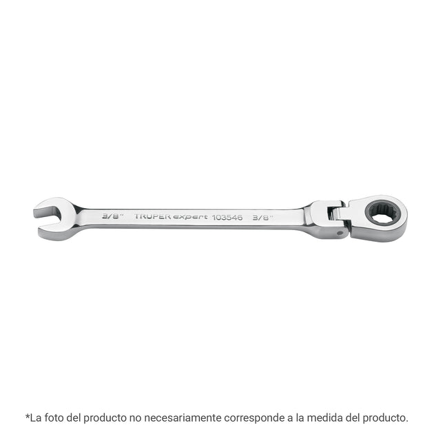 LL-2013MXF Llave combinada con matraca 13 mm flexible, Expert
