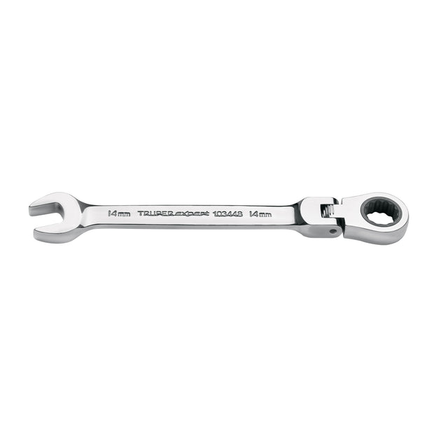 LL-2014MXF Llave combinada con matraca 14 mm flexible, Expert
