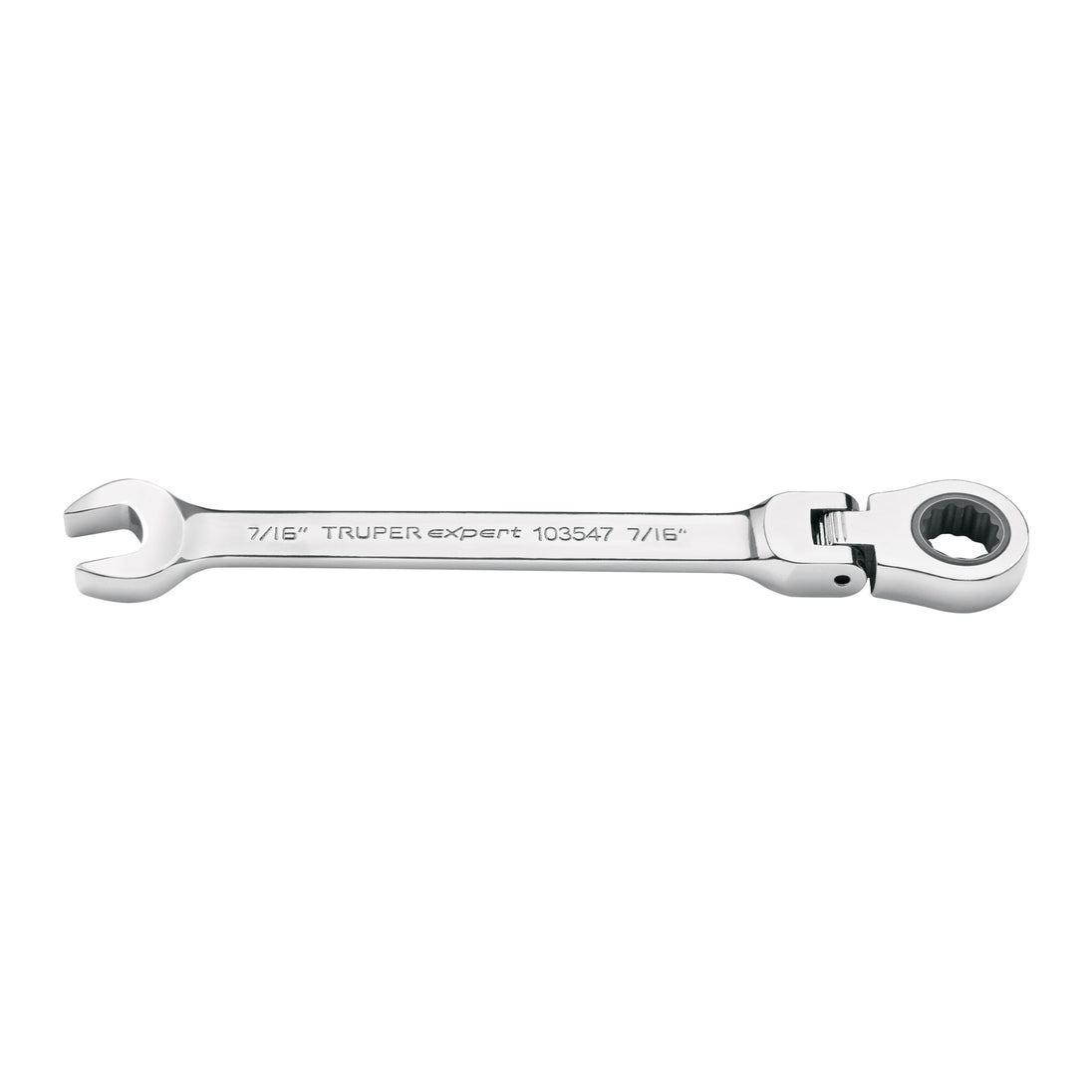 LL-2014XF Llave combinada con matraca 7/16" flexible, Expert