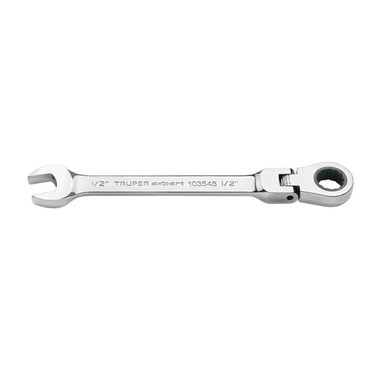 LL-2016XF Llave combinada con matraca 1/2" flexible, Expert