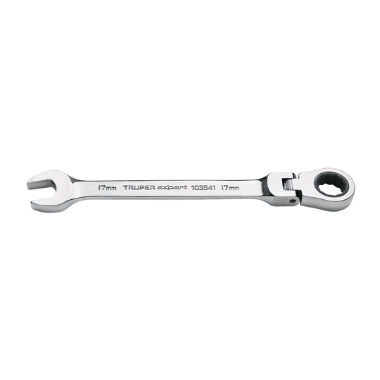 LL-2017MXF Llave combinada con matraca 17 mm flexible, Expert