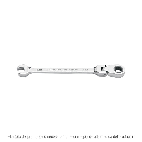 LL-2019MXF Llave combinada con matraca 19 mm flexible, Expert